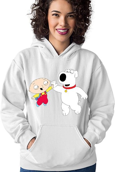 OEM Hanorac Femei Family Guy Dog Best Friend Hi5 Animation Cartoons