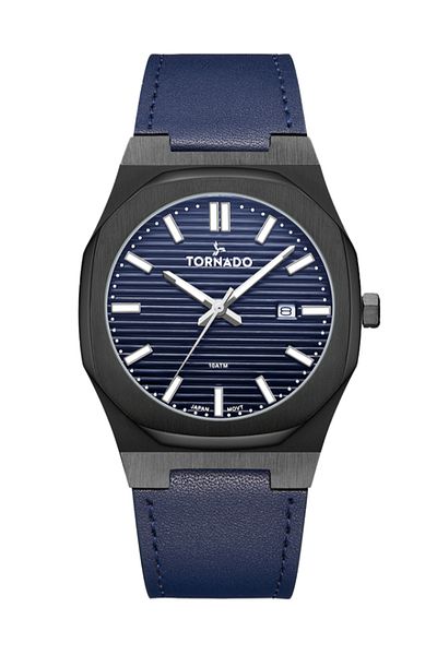 Tornado ساعة سبيكترا للرجال بمينا أزرق داكن - T22002-BLNN