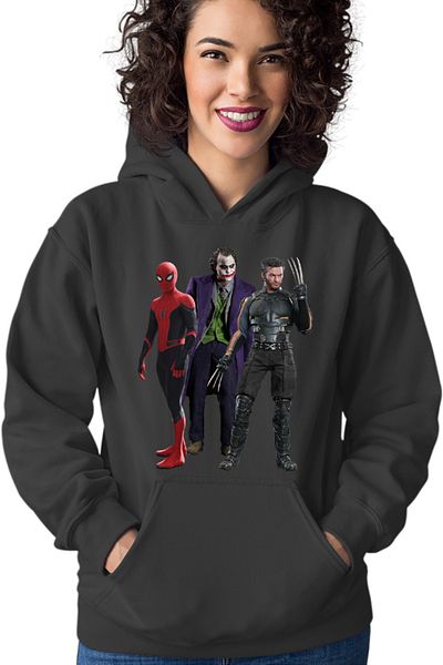 OEM Hanorac Femei Spiderman Wolverine Joker Marvel DC American Comics
