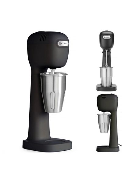 HENDI Shaker spieniacz do koktajli mlecznych 400 W czarny - 221600