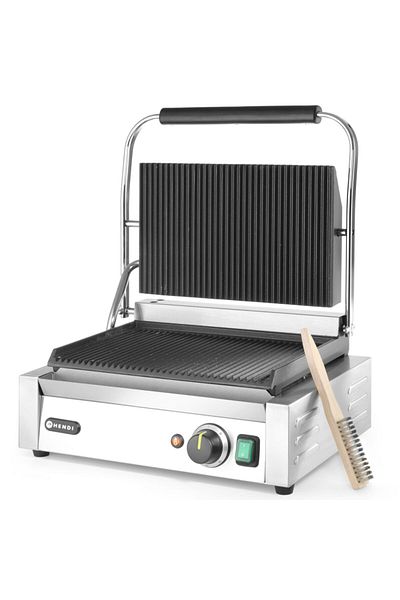 HENDI Grătar de contact cu caneluri PANINI 2200W - 263655