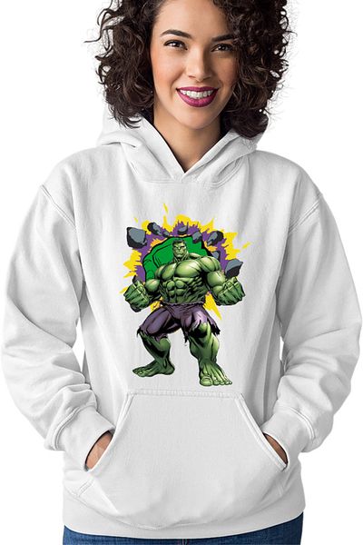 OEM Women's Hoodie Hulk Fist Strong Super Power Huge