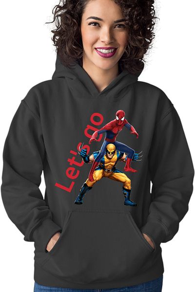 OEM Hanorac Femei Wolverine X-Men Spiderman Funny Hug Marvel DC Comics