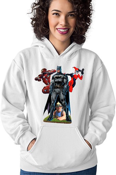 OEM Hanorac Femei Clash of Clans Mine Batman Joker Woman Troll