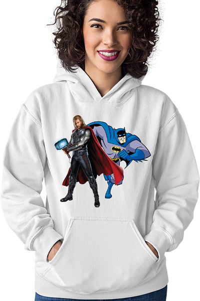 OEM Women's Hoodie Thor Batman Super Hero DC Universe