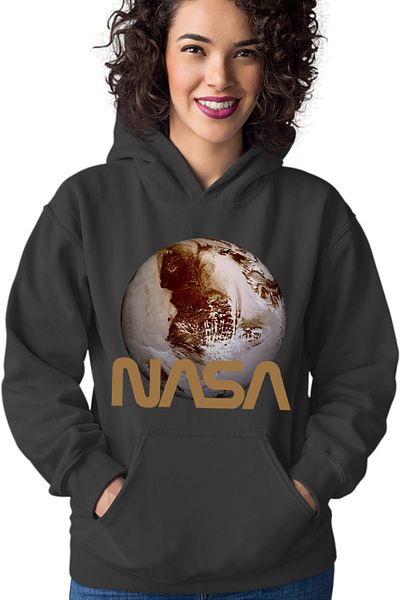 OEM Hanorac Femei NASA Logo Pluto Planet New Small Dwarf Exo