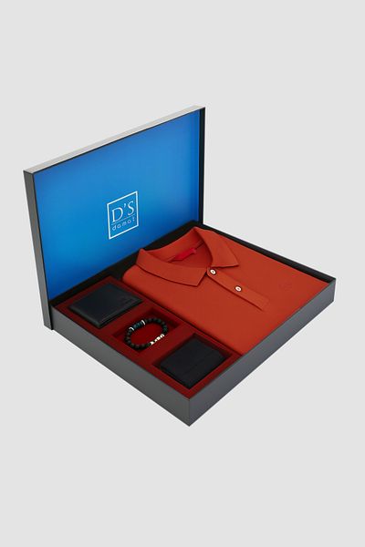 D'S Damat Σετ δώρου Ds Groom Tile T-Shirt-Πορτοφόλι-Κάλτσες-Βραχιόλι