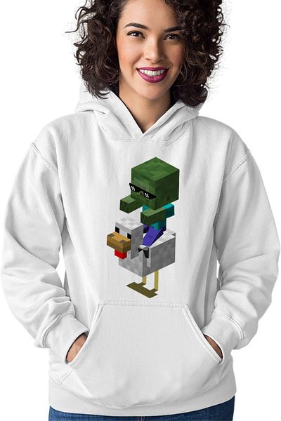 OEM Hanorac Femei Minecraft Mini Zombie Ride Chicken