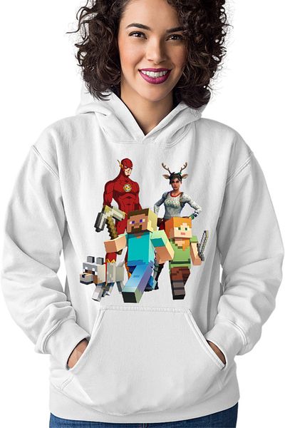 OEM Women's Hoodie Minecraft Dog Couple Fortnite Flash