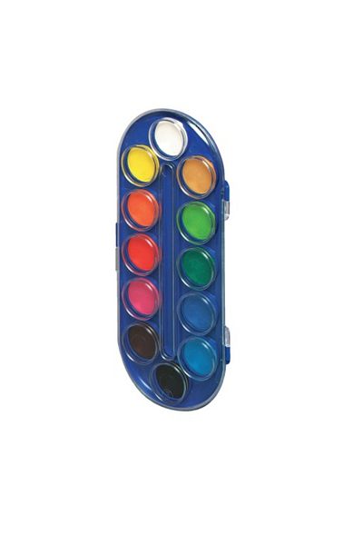 Pelikan Watercolors Locomotif, 12 Colors, Material Pan & Plastic