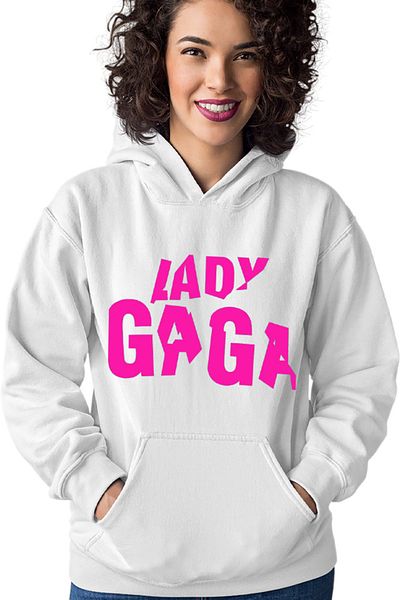 OEM Women's Hoodie Lady Gaga Logo Popular Musician Style