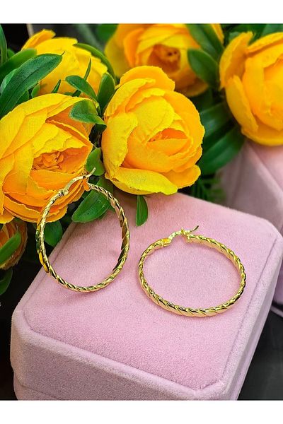argint 925 BRAIDED EARRINGS 3 CM