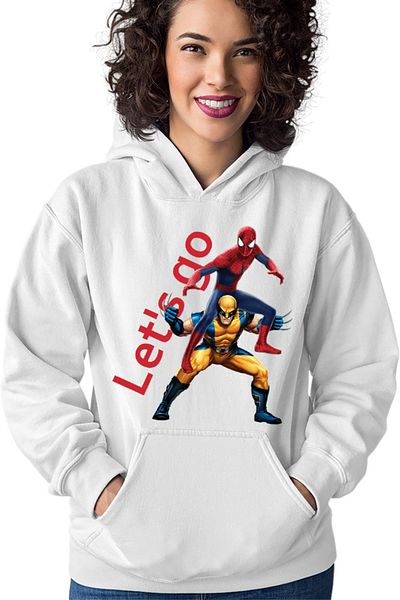 OEM Hanorac Femei Wolverine X-Men Spiderman Funny Hug Marvel DC Comics