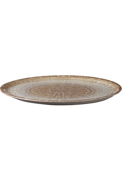 HENDI Farfurie de pizza Creta din porțelan rezistent, diametru 330 x 18 mm - set de 6.
