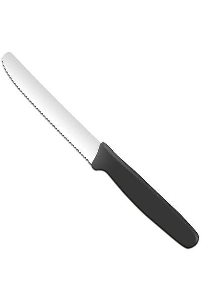 HENDI Cuțit utilitar zimțat 112/211 mm - negru