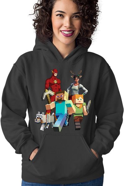 OEM Hanorac Femei Minecraft Dog Couple Fortnite Flash