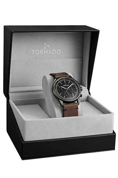 Tornado Classic Men's Multi Function Black Dial Watch - T24108-XLDB