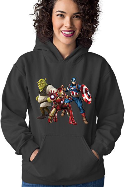 OEM Hanorac Femei Shrek Captain America Ironman Super Powers Comics