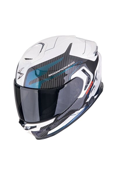 Scorpion Apex Exo-gt Sp Carbon Matrix Air Flex Kapalı Motosiklet Kaskı Beyaz ...