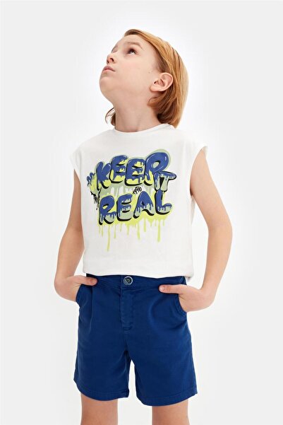 Nebbati Boy Navy Blue Shorts