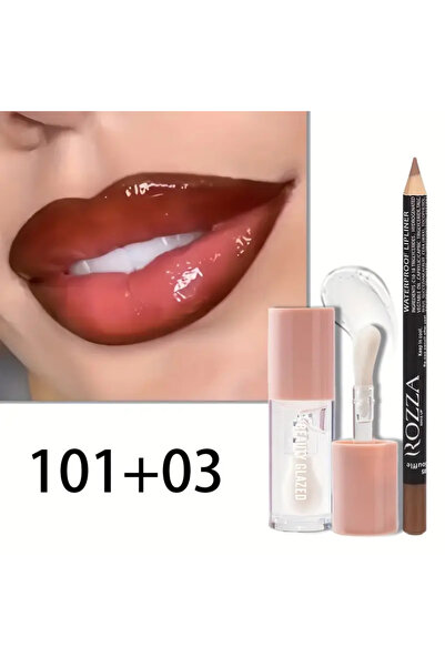 Belora Set 2 în 1 pentru buze, creion și luciu de buze - #101