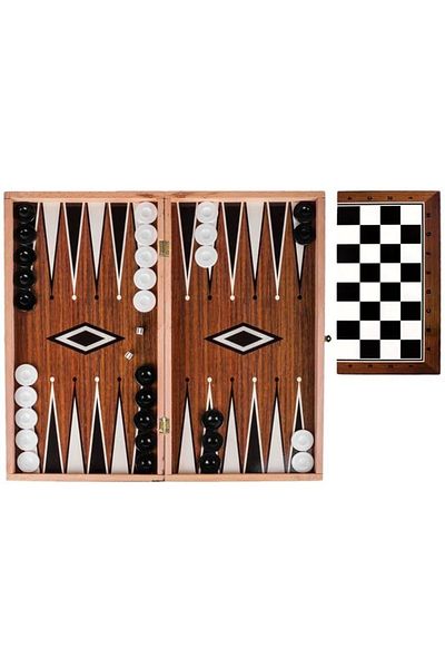 divendi-ro Board and chess game, wooden, wooden board and plastic checkers, 37x37cm, multicolor