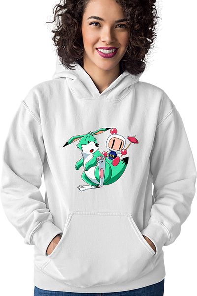 OEM Women's Bomberman Dinosaur Ride Summer Juice Hot Hoodie