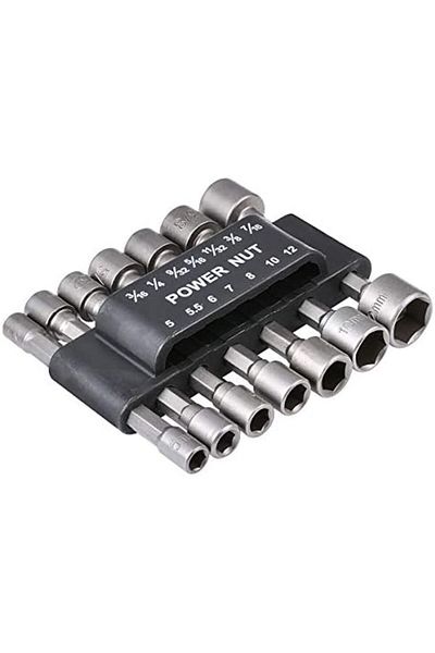 Generic 14Pcs Quick-Change Power Nut Driver Bit Set, 1/4 Inch Hex Shank