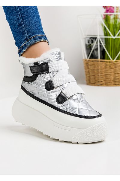 starlike Women's silver fur boots A169