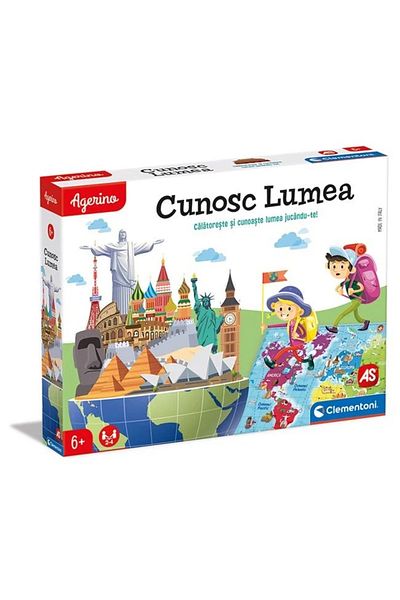 divendi-ro Educational board game "I Know the World", age 6+ years, 37.4x5x28.5cm, multicolor