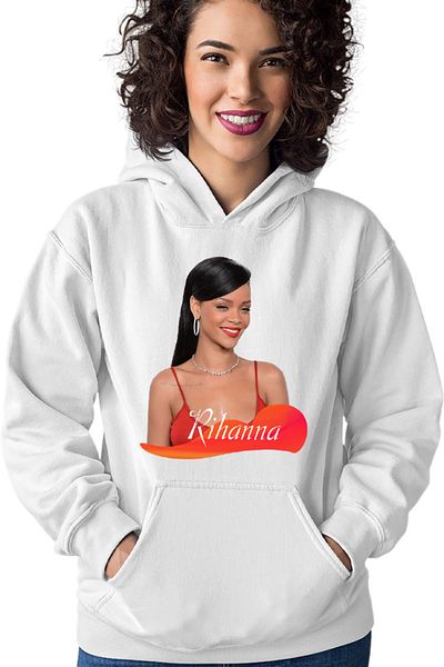 OEM Rihanna Beautiful Lady Concert Style American Women's Hoodie