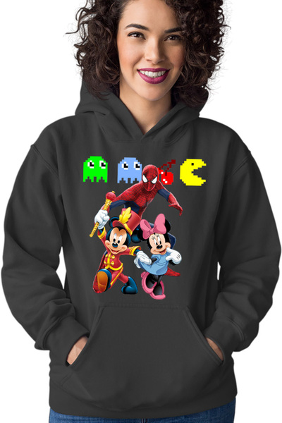 OEM Hanorac Femei Spiderman Μίκυ Μάους Daisy Pacman Emotes