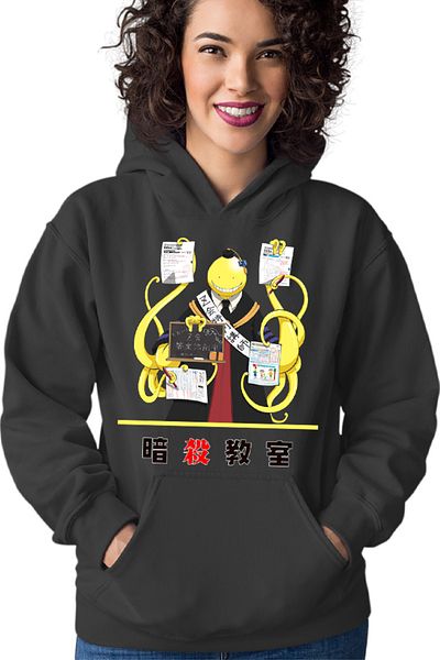 OEM Hanorac Femei Assassination Classroom Anime Cosplay Unusual Kanji