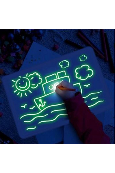 PROCART Magic re-writable phosphorescent board, invisible UV marker A3
