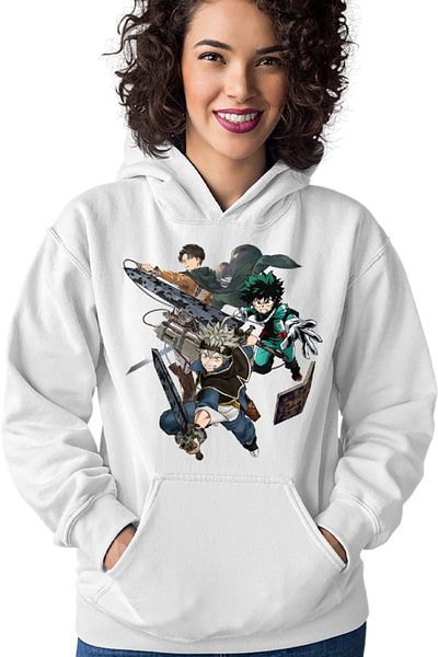 OEM Hanorac Femei Black Clover Asta My Hero Academia Deku AOT Power Super