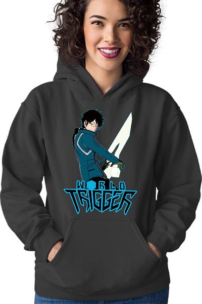 OEM Hanorac Femei World Trigger Mikumo Osamu Sword Weeb