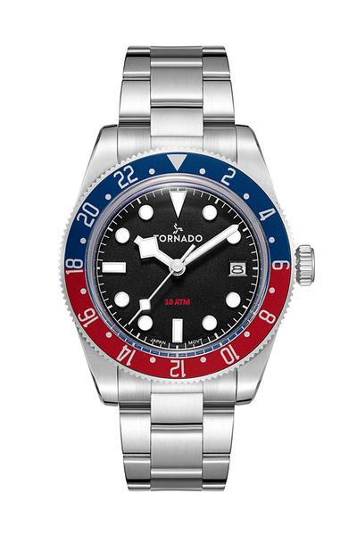 Tornado Lumina Date Just Men's Analog Black Dial Watch - T24006-A