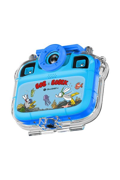 Gogen BOB and BOBEK AQUA FOTO children's camera, 12 Mpx, selfie camera, waterproof case, IP68, blue