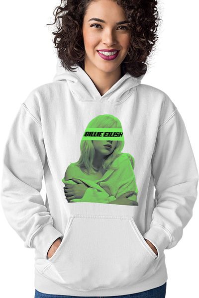 OEM Women's Hoodie Billie Eilish Logo Green Brand Musician