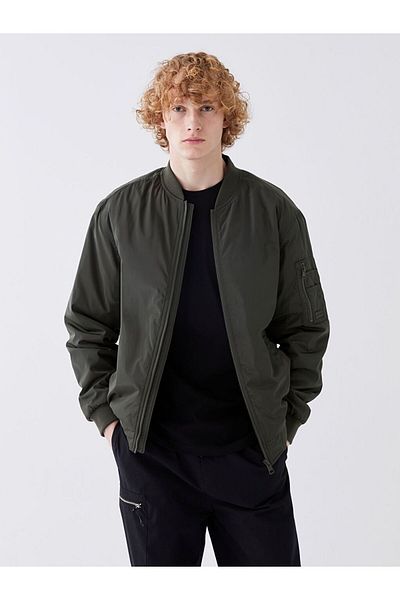 LC Waikiki Lcw Casual Comfortable Fit College Collar Men's Bomber Coat