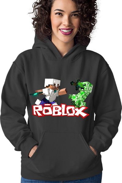 OEM Hanorac Femei Roblox Minecraft Steve Creeper Fight