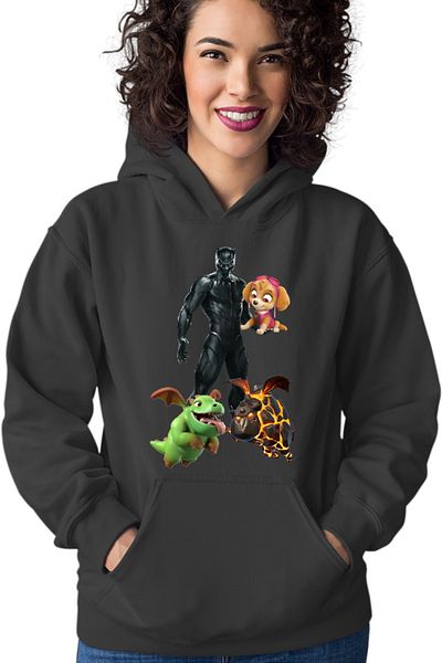 OEM Hanorac Femei Black Panter Paw Patrol Clash Royale Of Clans