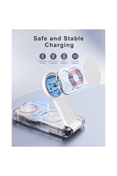 OEM Încărcător wireless 3 în 1, alb