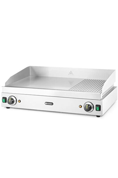 HENDI Płyta grzewcza grillowa Profi Line gładka-ryflowana podwójna do pracy ciągłej 3500W - 203163