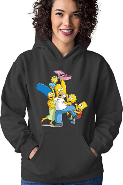 OEM Hanorac Femei The Simpsons Donut Lovers Kids Αστεία Ζωή Μητέρα