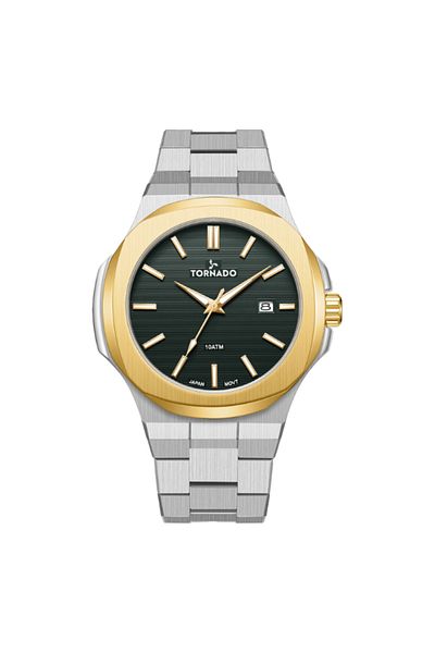 Tornado AURORA EON Men's Analog Jungle Green Dial Watch - T21001-TBSHG