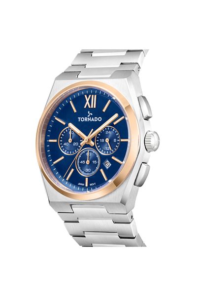 Tornado Aurora Nova Men's Multi Function Blue Dial Watch - T24105-KBSN