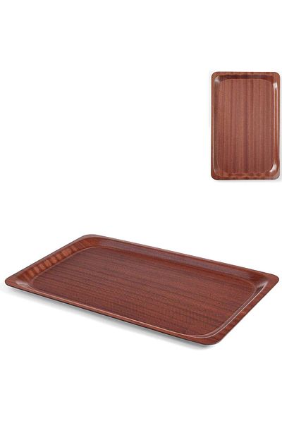 HENDI Taca laminowana antypoślizgowa orzech 460 x 360 mm - 507025
