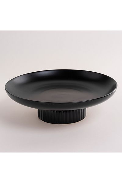 LA MESA black porcelain plate 28 cm
