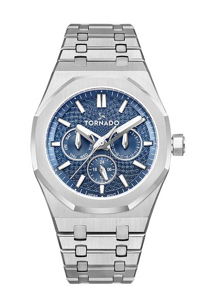 Tornado AURORA NOVA Men's Multi Function Blue Dial Watch - T23104-SBSL